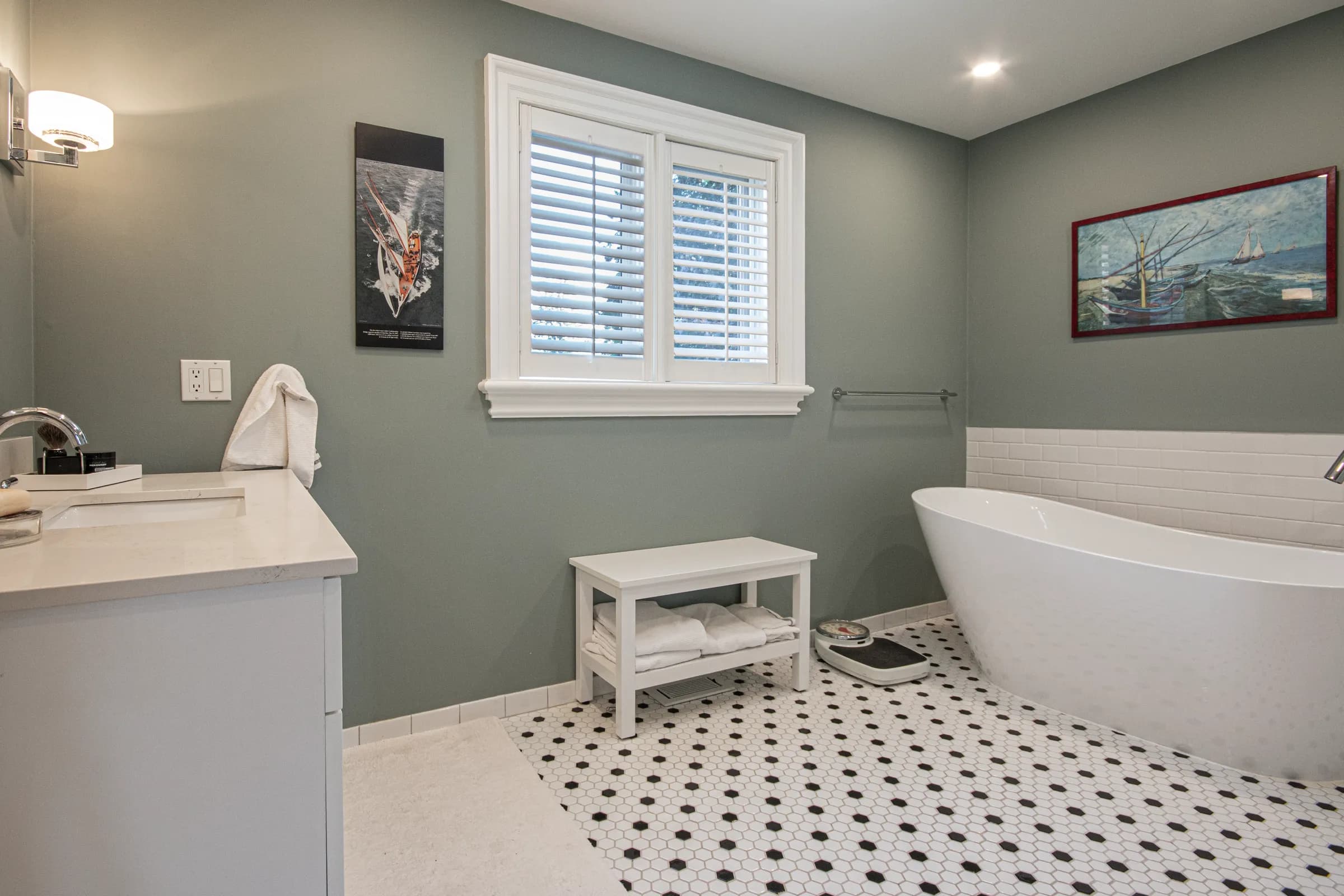 Ensuite bathroom with refined finishes