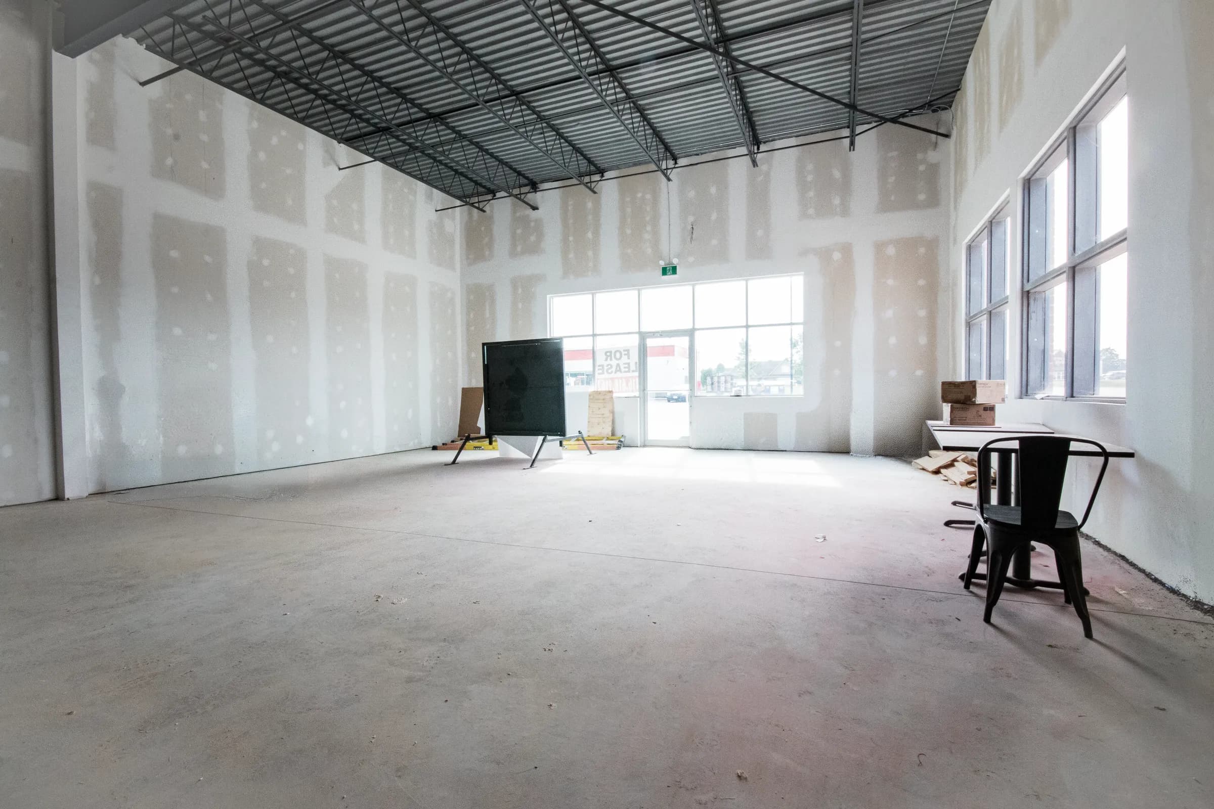 Detailed interior view of the plaza space